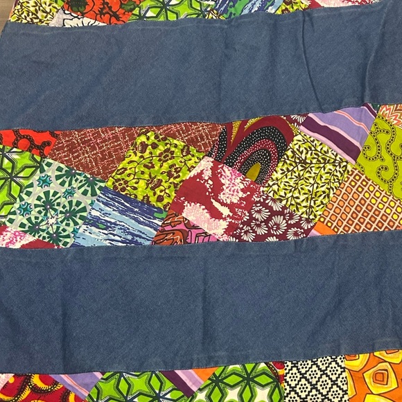 Colorful Patchwork Maxi Skirt - Picture 3 of 6